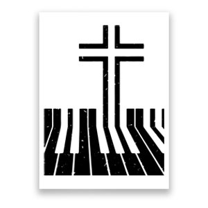 Christian Piano Player Gift Design Piano Teacher Keyboard Poster