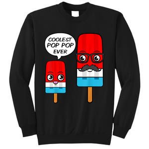 Coolest Pop Pop Ever Grandfather Popsicle Ice Cream Sweatshirt