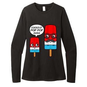 Coolest Pop Pop Ever Grandfather Popsicle Ice Cream Womens CVC Long Sleeve Shirt