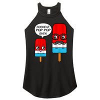 Coolest Pop Pop Ever Grandfather Popsicle Ice Cream Women's Perfect Tri Rocker Tank