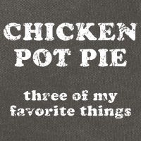 Chicken Pot Pie Three Of My Favorite Things Cotton Canvas Backpack