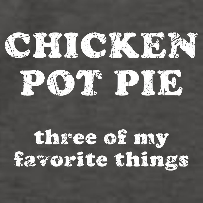 Chicken Pot Pie Three Of My Favorite Things Vector Backpack