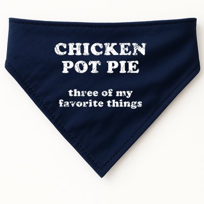 Chicken Pot Pie Three Of My Favorite Things USA-Made Doggie Bandana
