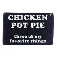 Chicken Pot Pie Three Of My Favorite Things Grommeted Golf Towel