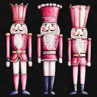 Cute Preppy Pin.K Nutcracker Squad Merry Christmas Pajamas Ladies PosiCharge Tri-Blend Wicking Tank