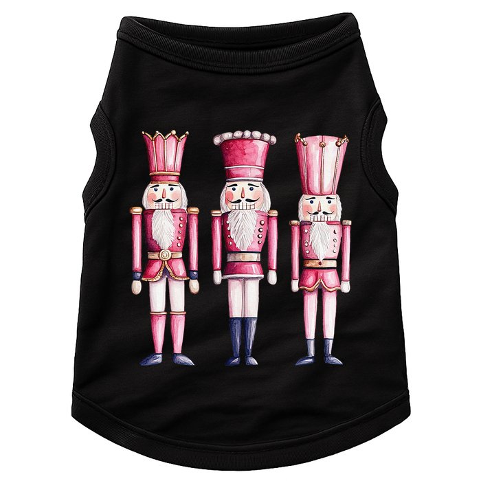 Cute Preppy Pin.K Nutcracker Squad Merry Christmas Pajamas Doggie Tank