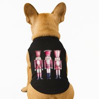 Cute Preppy Pin.K Nutcracker Squad Merry Christmas Pajamas Doggie Tank