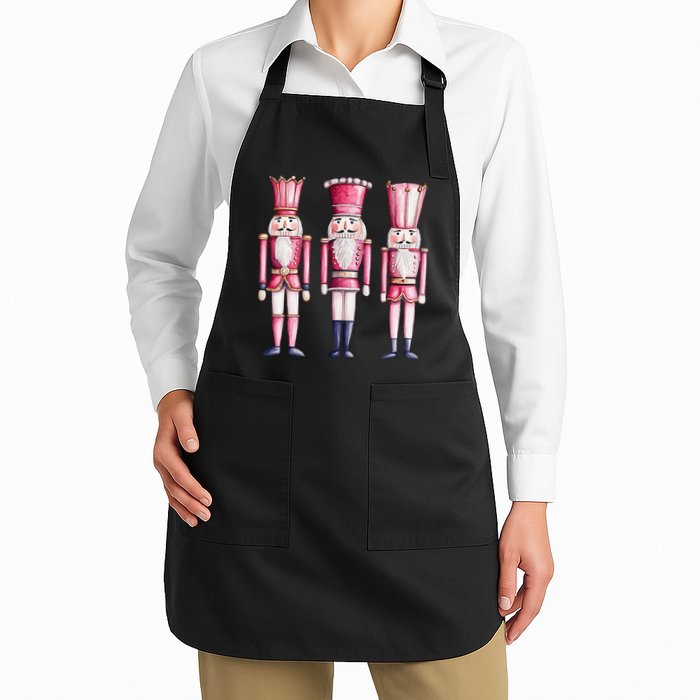 Cute Preppy Pin.K Nutcracker Squad Merry Christmas Pajamas Apron