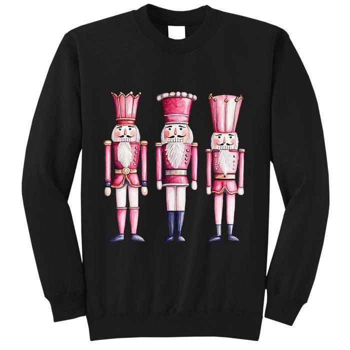 Cute Preppy Pin.K Nutcracker Squad Merry Christmas Pajamas Sweatshirt