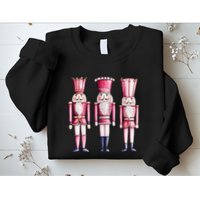 Cute Preppy Pin.K Nutcracker Squad Merry Christmas Pajamas Sweatshirt
