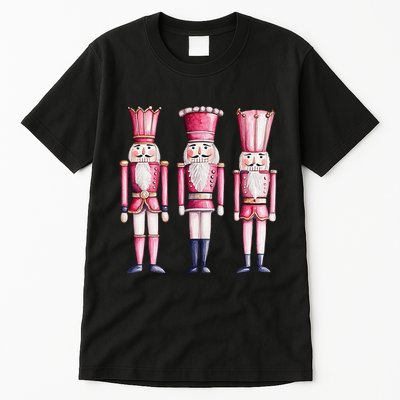Cute Preppy Pin.K Nutcracker Squad Merry Christmas Pajamas Tall T-Shirt