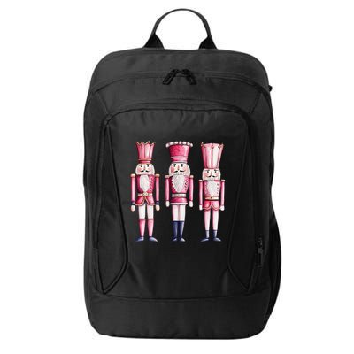 Cute Preppy Pin.K Nutcracker Squad Merry Christmas Pajamas City Backpack