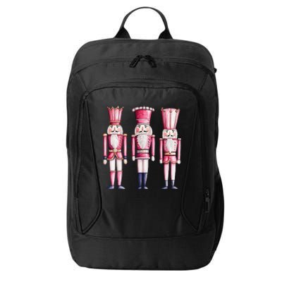 Cute Preppy Pin.K Nutcracker Squad Merry Christmas Pajamas City Backpack