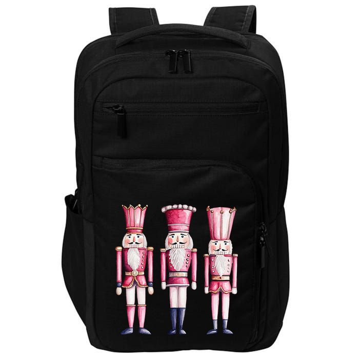 Cute Preppy Pin.K Nutcracker Squad Merry Christmas Pajamas Impact Tech Backpack