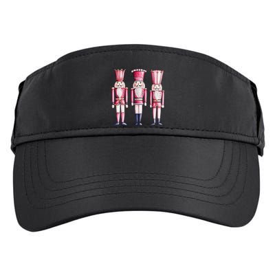 Cute Preppy Pin.K Nutcracker Squad Merry Christmas Pajamas Adult Drive Performance Visor