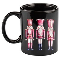 Cute Preppy Pin.K Nutcracker Squad Merry Christmas Pajamas 11oz C Handle Ceramic Mug