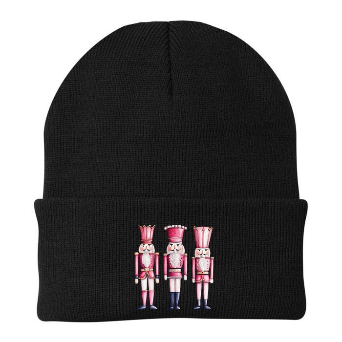 Cute Preppy Pin.K Nutcracker Squad Merry Christmas Pajamas Beanie