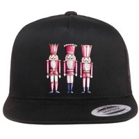 Cute Preppy Pin.K Nutcracker Squad Merry Christmas Pajamas Flatbill Hat
