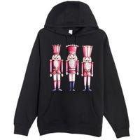 Cute Preppy Pin.K Nutcracker Squad Merry Christmas Pajamas Premium Pullover Hoodie
