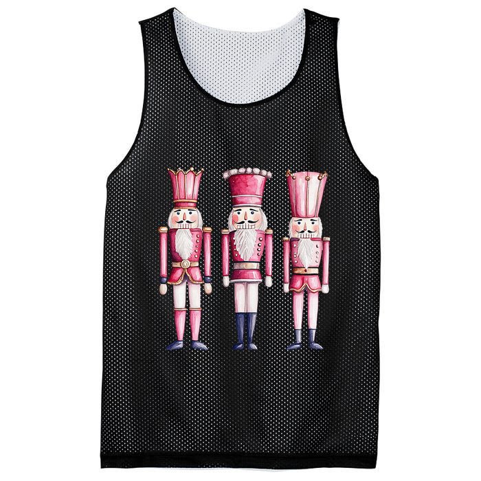 Cute Preppy Pin.K Nutcracker Squad Merry Christmas Pajamas Mesh Reversible Basketball Jersey Tank