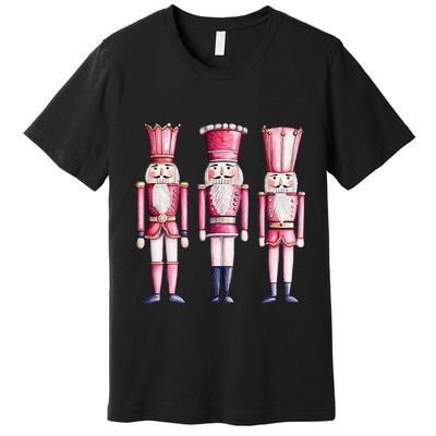 Cute Preppy Pin.K Nutcracker Squad Merry Christmas Pajamas Premium T-Shirt
