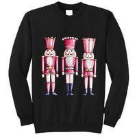 Cute Preppy Pin.K Nutcracker Squad Merry Christmas Pajamas Tall Sweatshirt