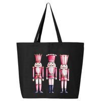 Cute Preppy Pin.K Nutcracker Squad Merry Christmas Pajamas 25L Jumbo Tote