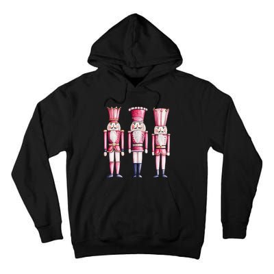 Cute Preppy Pin.K Nutcracker Squad Merry Christmas Pajamas Tall Hoodie
