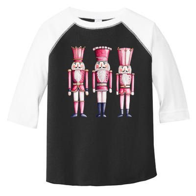 Cute Preppy Pin.K Nutcracker Squad Merry Christmas Pajamas Toddler Fine Jersey T-Shirt