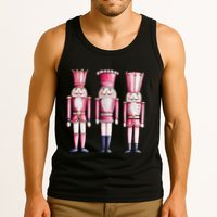 Cute Preppy Pin.K Nutcracker Squad Merry Christmas Pajamas Tank Top