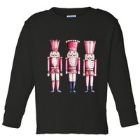 Cute Preppy Pin.K Nutcracker Squad Merry Christmas Pajamas Toddler Long Sleeve Shirt
