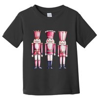 Cute Preppy Pin.K Nutcracker Squad Merry Christmas Pajamas Toddler T-Shirt