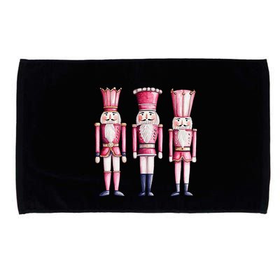 Cute Preppy Pin.K Nutcracker Squad Merry Christmas Pajamas Microfiber Hand Towel