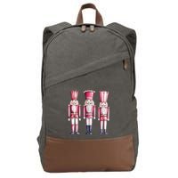 Cute Preppy Pin.K Nutcracker Squad Merry Christmas Pajamas Cotton Canvas Backpack