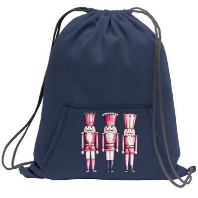 Cute Preppy Pin.K Nutcracker Squad Merry Christmas Pajamas Sweatshirt Cinch Pack Bag