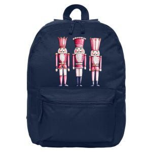 Cute Preppy Pin.K Nutcracker Squad Merry Christmas Pajamas 16 in Basic Backpack