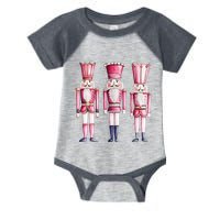 Cute Preppy Pin.K Nutcracker Squad Merry Christmas Pajamas Infant Baby Jersey Bodysuit
