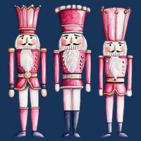 Cute Preppy Pin.K Nutcracker Squad Merry Christmas Pajamas Infant Baby Jersey Bodysuit