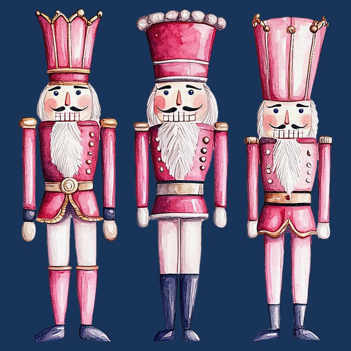 Cute Preppy Pin.K Nutcracker Squad Merry Christmas Pajamas Infant Baby Jersey Bodysuit