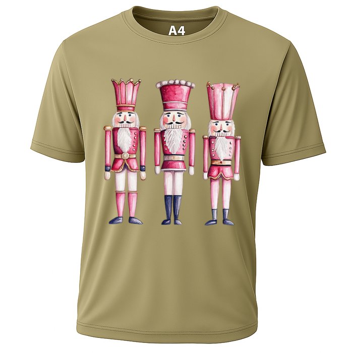 Cute Preppy Pin.K Nutcracker Squad Merry Christmas Pajamas Performance Shirt