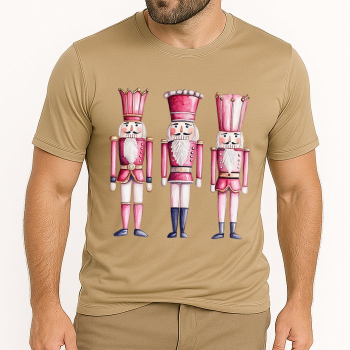Cute Preppy Pin.K Nutcracker Squad Merry Christmas Pajamas Performance Shirt