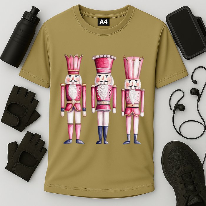 Cute Preppy Pin.K Nutcracker Squad Merry Christmas Pajamas Performance Shirt