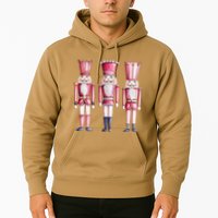Cute Preppy Pin.K Nutcracker Squad Merry Christmas Pajamas Hoodie