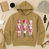 Cute Preppy Pin.K Nutcracker Squad Merry Christmas Pajamas Hoodie