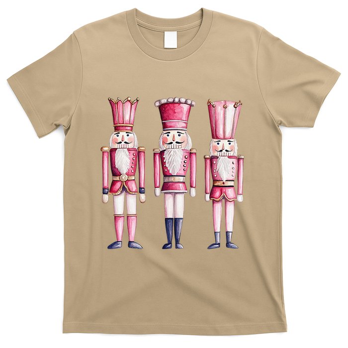 Cute Preppy Pin.K Nutcracker Squad Merry Christmas Pajamas T-Shirt