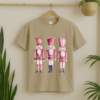Cute Preppy Pin.K Nutcracker Squad Merry Christmas Pajamas T-Shirt