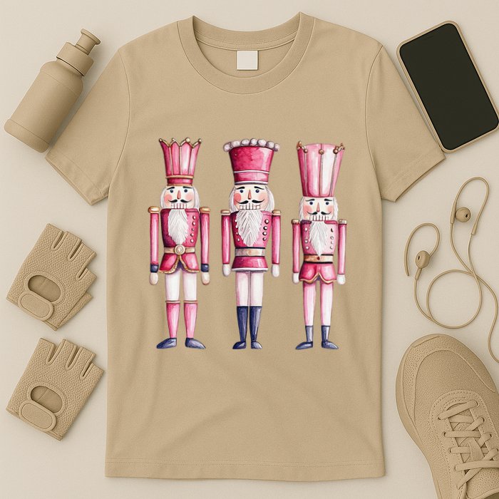 Cute Preppy Pin.K Nutcracker Squad Merry Christmas Pajamas T-Shirt