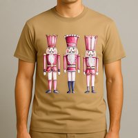 Cute Preppy Pin.K Nutcracker Squad Merry Christmas Pajamas T-Shirt