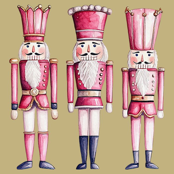 Cute Preppy Pin.K Nutcracker Squad Merry Christmas Pajamas T-Shirt