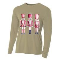 Cute Preppy Pin.K Nutcracker Squad Merry Christmas Pajamas Cooling Performance Long Sleeve Crew